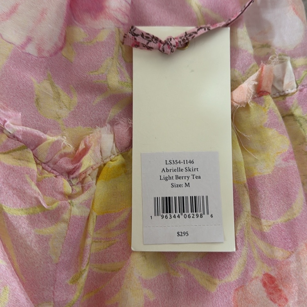 NWT LoveShackFancy Abrielle Tiered Skater Mini Skirt - Picture 5 of 6